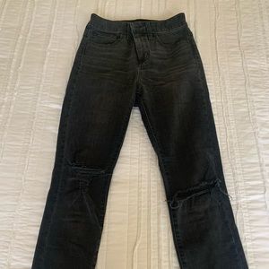 Madewell curvy high rise black jeans